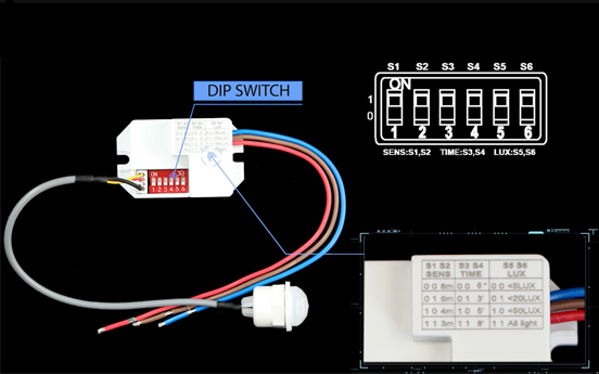 Tahukah anda apa itu DIP Switch pada sensor gerak?