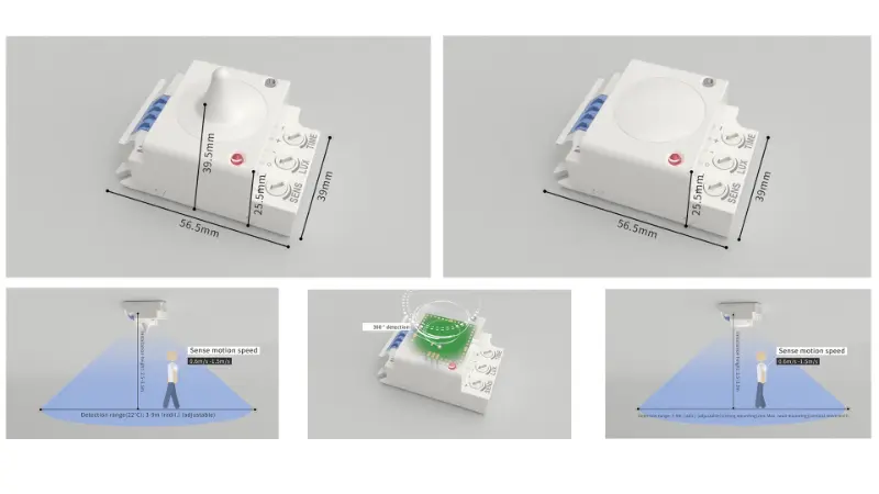 PDLUX Meluncurkan Sensor Microwave PD-MV1029A & PD-MV1029B 5.8GHz untuk Pencahayaan Dalam Ruangan Cerdas