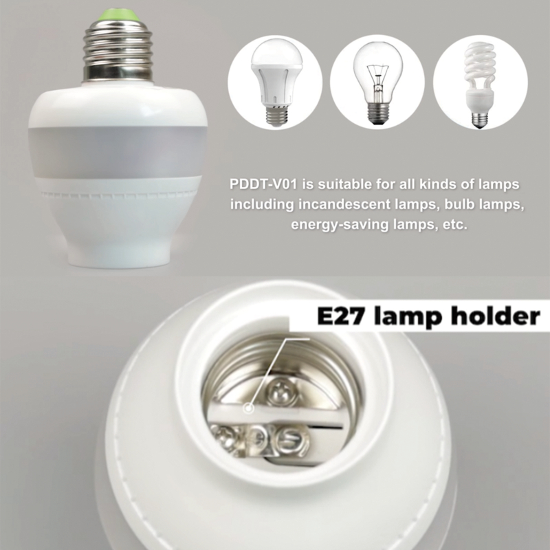 PDLux PDDT V01 5.8GHz Sensor Microwave E27 Dudukan Lampu